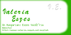 valeria eszes business card